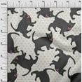 thumbnail image 3 of oneOone Velvet White Fabric Kawai Craft Projects Decor Fabric Printed By The Yard 58 Inch Wide, 3 of 5