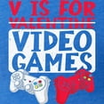 thumbnail image 3 of CafePress - V Is For Video Games Valentines Day Gamer T Shirt - Mens Football Shirt, 3 of 4