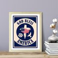 thumbnail image 3 of Designs ByLITA God Bless America, 8 x 10 Wooden Wall Print (Framed) | USA Patriotic Decoration, 3 of 6