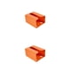 thumbnail image 4 of Dispensador de papel higiénico Wosthever Naranja 2Conjunto, 4 of 6