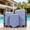 Blue, variant on 3-Piece Hardshell Luggage Set with Spinner Wheels & Combination Lock, Lightweight ABS+PC Suitcase Set 20" 24" 28" for Carry On and Checked Bags, Blue