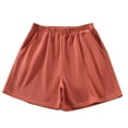 thumbnail image 1 of Timegard Running Shorts for Women Plus Size Wide Leg Elastic Waisted Sweatshorts Workout Shorts with Pockets, 1 of 7