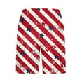 thumbnail image 4 of cllios Men's American Flag Swim Trunks USA 4th of July Patriotic Board Shorts Quick Dry Holiday Beach Shorts Drawsting Athletic Swimwear with Pockets, 4 of 5