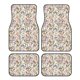 thumbnail image 1 of Fotbe Floral Juego de 4 Tapetes para Auto con Estampado – Alfombrillas de Goma Reforzada, Diseño Antideslizante, Protección para Todo el Año – Vehículos, Autos, Camionetas y SUVs, 1 of 7