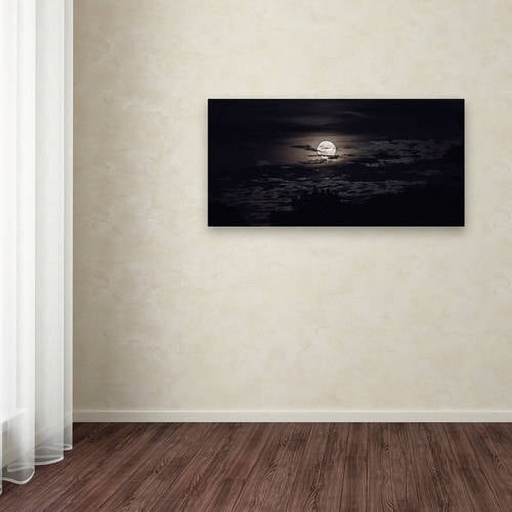 Trademark Fine Art "Full Moon in Aquarius" Canvas Art by Kurt Shaffer
