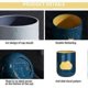 thumbnail image 3 of Vaso de plástico, 4 unidades, para cepillo de dientes, enjuague bucal, de viaje, con diseño de nubes (4 colores), 3 of 5