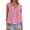 Pink, variant on PRETTYGARDEN Womens Tie Front Tank Tops Summer Fashion Cap Sleeve Babydoll Blouses Flowy Shirts Spring Going Out Outfits