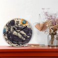 thumbnail image 2 of Yayeee 10" Wall Clock Battery Operated Quartz Round Silent Non-Ticking Home Decor, Beige Record, 2 of 6