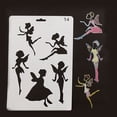 thumbnail image 1 of FlyFlise Multi-functional Drawing Stencils Hollow Out Design PP Plastic Templates, 1 of 6