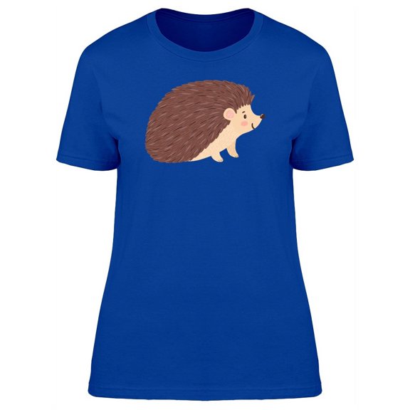Smiling Hedgehod Doodle T-Shirt Women -Image by Shutterstock, Female XX-Large
