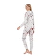 thumbnail image 7 of WREESH 2025 Womens Pumpkin Hooded Jumpsuit Thanksgiving Halloween Pajamas Family Matching Set Zipper Onesie Holiday Sleepwear, 7 of 7