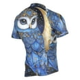 thumbnail image 2 of joogoo Owl Bloom Flower Pattern Men's Cycling Jerseys Mountain Bike Short Sleeve Tops L, 2 of 7