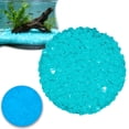 thumbnail image 2 of 200 Pcs Glow In The Dark Aquarium Pebbles Colorful Luminous Fish Tank Rocks Resin Stones Garden Walkway Decor 0.51in, 2 of 9