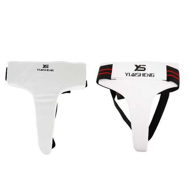 Suspensorio Protector de ingle MMA Taekwondo Fútbol Boxeo de cuero artificial PU S Macarena