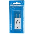 thumbnail image 2 of Adaptador de enchufe Leviton sin conexión a tierra, 3 enchufes, 125 V, 15 A, blanco, 2 of 2