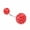 Red, variant on jiaroswwei Sexy Shiny Navel Belly Button Ring Barbell Rhinestone Body Piercing Jewelry
