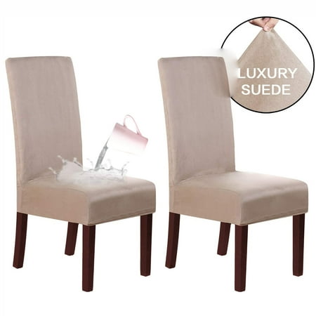2pcs Elegant Chair Covers Dining, Linen Dining Room Chair Covers Uk