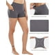 thumbnail image 3 of 4 pantalones cortos de licra con bolsillos para mujer, de cintura alta, para yoga y entrenamiento., 3 of 5