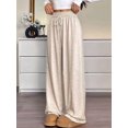 thumbnail image 4 of Women Sweatpants Baggy Wide Leg Pants Lounge Comfy Palazzo Joggers with Pockets Color S, 4 of 8