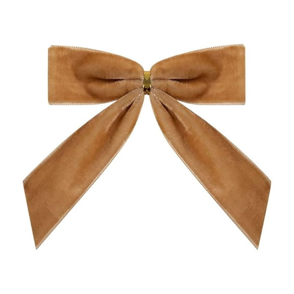 WEGFTDUOP Burgundy Small Velvet Christmas Bows For Christmas Tree Wreath Gift Wrap Crafts Wedding Party Bows For Snack Bags Baking Candy Bags Home Decoration