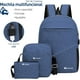 thumbnail image 4 of Mochila Antirrobo de 3 piezas, Bluelander con Puerto USB y Puerto para Audífonos, Azul, 4 of 6
