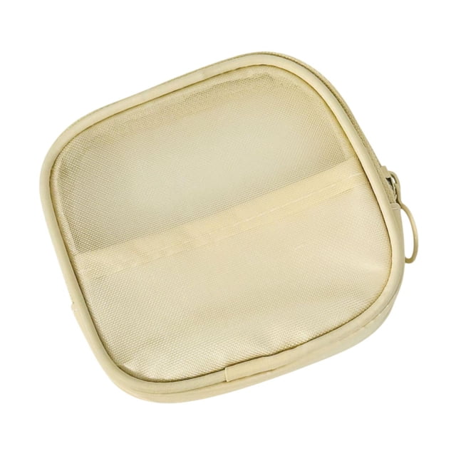 Bolso de maquillaje de malla bolsa transpirable multipropósito con organizador de cremallera ligera 11.5CMX11.5CMX1.5cm