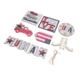 thumbnail image 4 of YUMILI Independence Day Wooden Decoration - Beautifully Designed Vibrant Colour Sturdy Patriotic Tray Decoration 4th of July Tray Wooden Ornament(2), 4 of 8