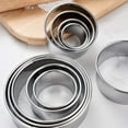 thumbnail image 6 of Knubmt Set of 11 Round Cookie Cutter Set Stainless Steel Baking Tools Biscuit Cutters Mold for Kitchen, Baking, 6 of 6