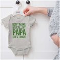 thumbnail image 5 of Dont Make Me Call My Papa He's Tough Romper Boys or Girls Infant Baby Brisco Brands 12M, 5 of 6