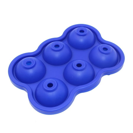 

TureClos 6-Hole Sphere Ice Mold Ice Maker Trays Novelty Food-Grade Silicone Ice Ball Maker With Lid for Infused Ice
