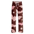thumbnail image 6 of Womens Halloween Comfy Pajama Pants Pumpkin Print Casual Elastic Waist Pjs Lounge Pants, 6 of 6