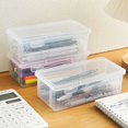 thumbnail image 5 of Caja de almacenamiento de papelería de gran capacidad, caja de plástico transparente, pincel de dibujo, rotulador, lápiz de color, caja de lápices para acuarela, 5 of 5