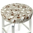 thumbnail image 3 of Lsque Cotton Tree Round Bar chair cushion covers Velvet Fabric Premium Comfort Protects from Scratches and Stains for 14-17 Inch Chair- 13 inch, 3 of 7