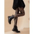 thumbnail image 2 of ORUYROP Collants Résille à Motifs pour Femmes Collants Taille Haute Bas Floraux, 2 of 6