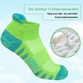 thumbnail image 5 of G&Y Women's Athletic Running Socks, Multicolor Patchwork, 5-Pack, Size 9-11, 5 of 7
