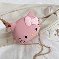 thumbnail image 1 of Bolsos De Silicona Roja Para Mujer Lindo De Dibujos Animados Hello Kitty Hombro Teléfono Móvil PJ2310 Fivean unisex, 1 of 2