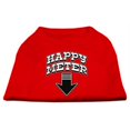 thumbnail image 1 of Happy Meter Screen Printed Dog Shirt Red Med (12), 1 of 1