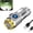 Silver, variant on German Three-Eyed Monster Mini Flash Super Power Flashlight, Rechargeable High LumensHigh Power Led Flashlights with Zoomable, 5 Modes IPX7 Waterproof Flashlight (Black)