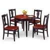 Home Styles Betty Crocker Round Dining Table, Peppercorn & Clove