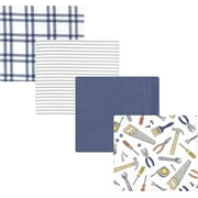 Hudson Baby Unisex Baby Cotton Flannel Receiving Blankets, Construction Work, One Size