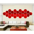 thumbnail image 4 of Flexible Reflective Hexagon Mirror Sheets Self-Adhesive Mirror Tiles Non-Glass Mirror, 4 of 7