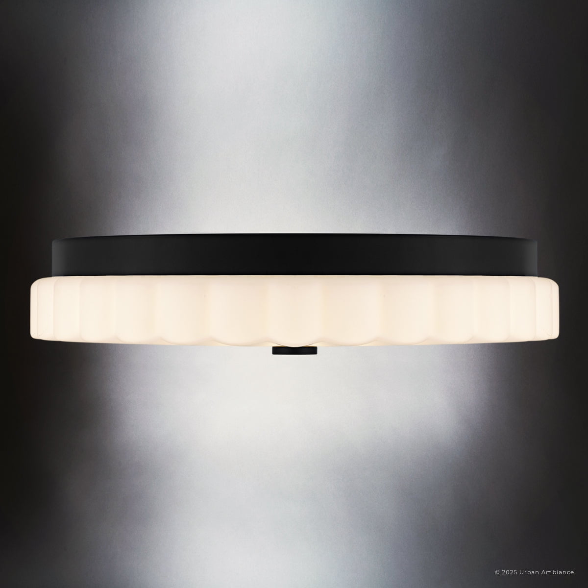 Luxury Traditional Ceiling Light, Matte Black, UQL6381