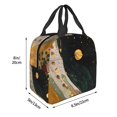 thumbnail image 2 of Naloa Abstract Gold Floral Galaxy Print Lunch Box for Women Men,Insulated Lunch Bag,Lunchbox,Thermal Leakproof Cooler,Reusable Lunch Tote Bag for Work School Travel Picnic, 2 of 7