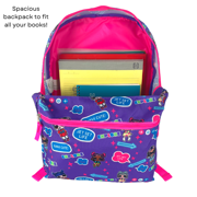 LOL Surprise Girls Backpack LOL Kids School Backpack 16 inch Purple