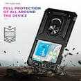thumbnail image 2 of SaniMore Tri-layer Case for Samsung Galaxy Z Flip 5 6.7" 2023, 360° Rotating Holder/Kickstand Rugged PC Back + TPU Bumper Magnetic Car Mount Anti-fingerprint Heavy Duty Protective Case, Black, 2 of 8