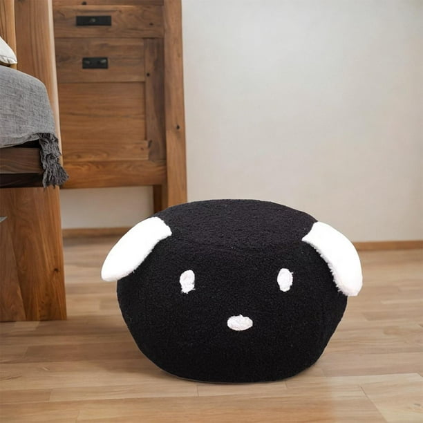 Animal Shaped Footstool Ottoman Removable Shoes Changing Sofa Footstool with Black dog Walmart