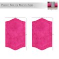 thumbnail image 2 of Home Weavers Waterford Collection 100% Cotton Tufted Bath Rug Set, Soft & Absorbent Non-Slip Bath Mats, Machine Washable, Set of 2 Identical 17"x24" Rugs, Hot Pink, 2 of 7
