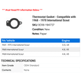 thumbnail image 2 of Thermostat Gasket - Compatible with 1968 - 1970 International Scout 1969, 2 of 2