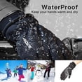 thumbnail image 4 of Guantes cálidos de invierno para hombres y mujeres, guantes térmicos impermeables con pantalla táctil para nieve, para ciclismo, senderismo, correr, esquí, trabajo al aire libre (l), 4 of 5