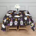 thumbnail image 3 of Halloween Gnome Witches with Spooky Elements Square Tablecloth,Waterproof Square Table Cover,Wipeable Spillproof Washable Table Cover for Home Kitchen Party Decor 42"X42"(107x107cm), 3 of 6
